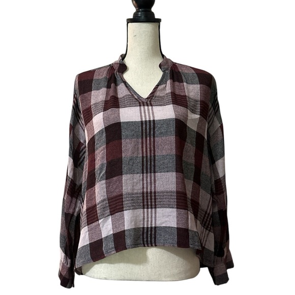 Madewell Highroad Popover Shirt in Schorr Plaid size Small NWT - Picture 7 of 11